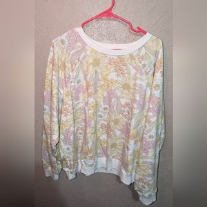 Retro Floral Sweatshirt